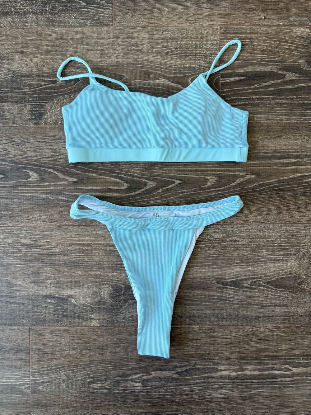 New Blue padded Two-Piece Bikini Set